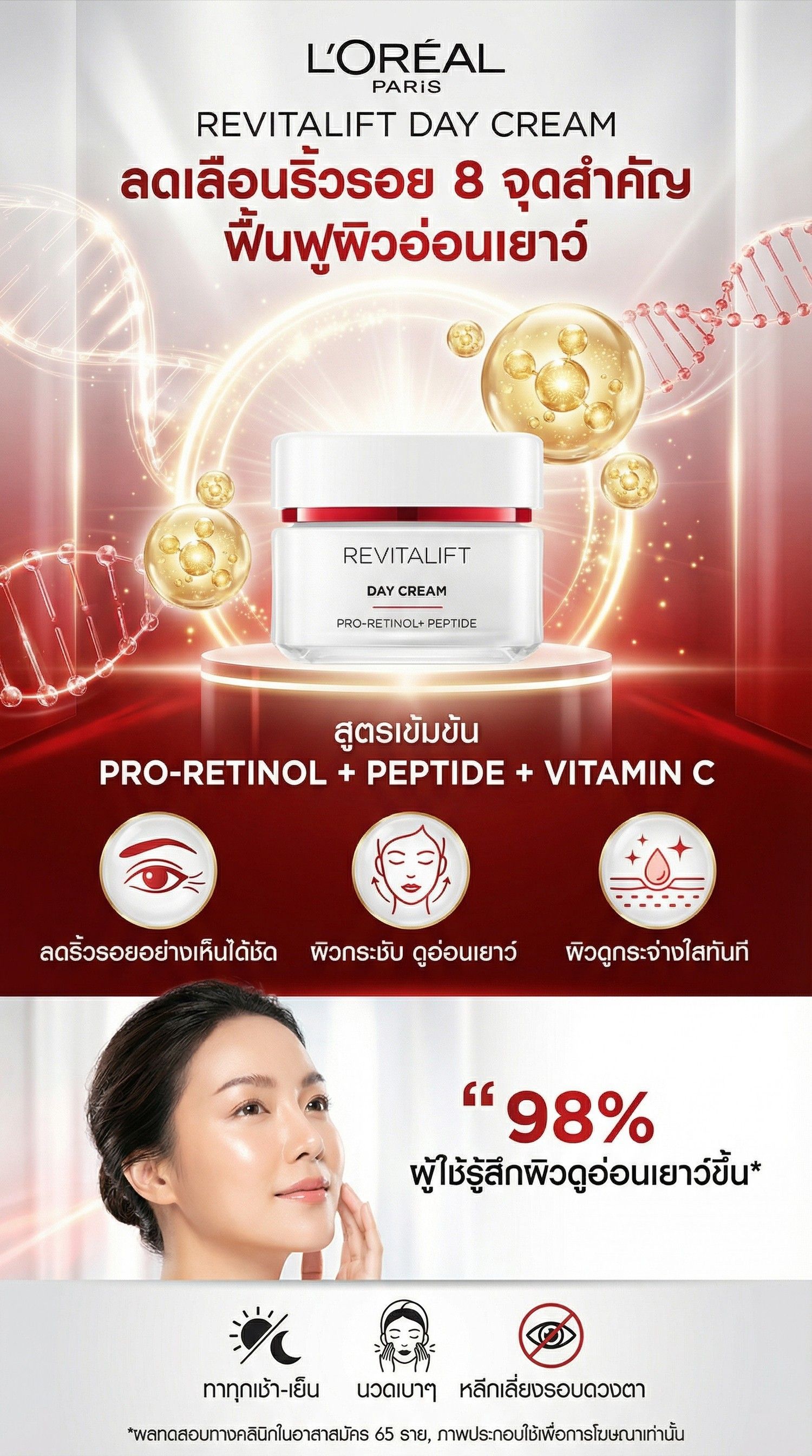 LOREAL ANTI WRINKLE FACIAL CREAM 50 ML.