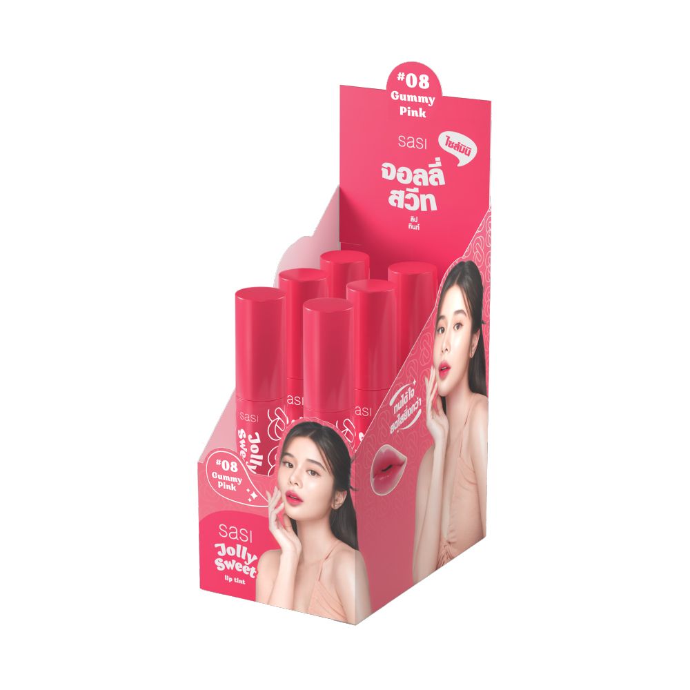 SASI JOLLY LIP TINT 08 GUMMY PINK 1.5 G