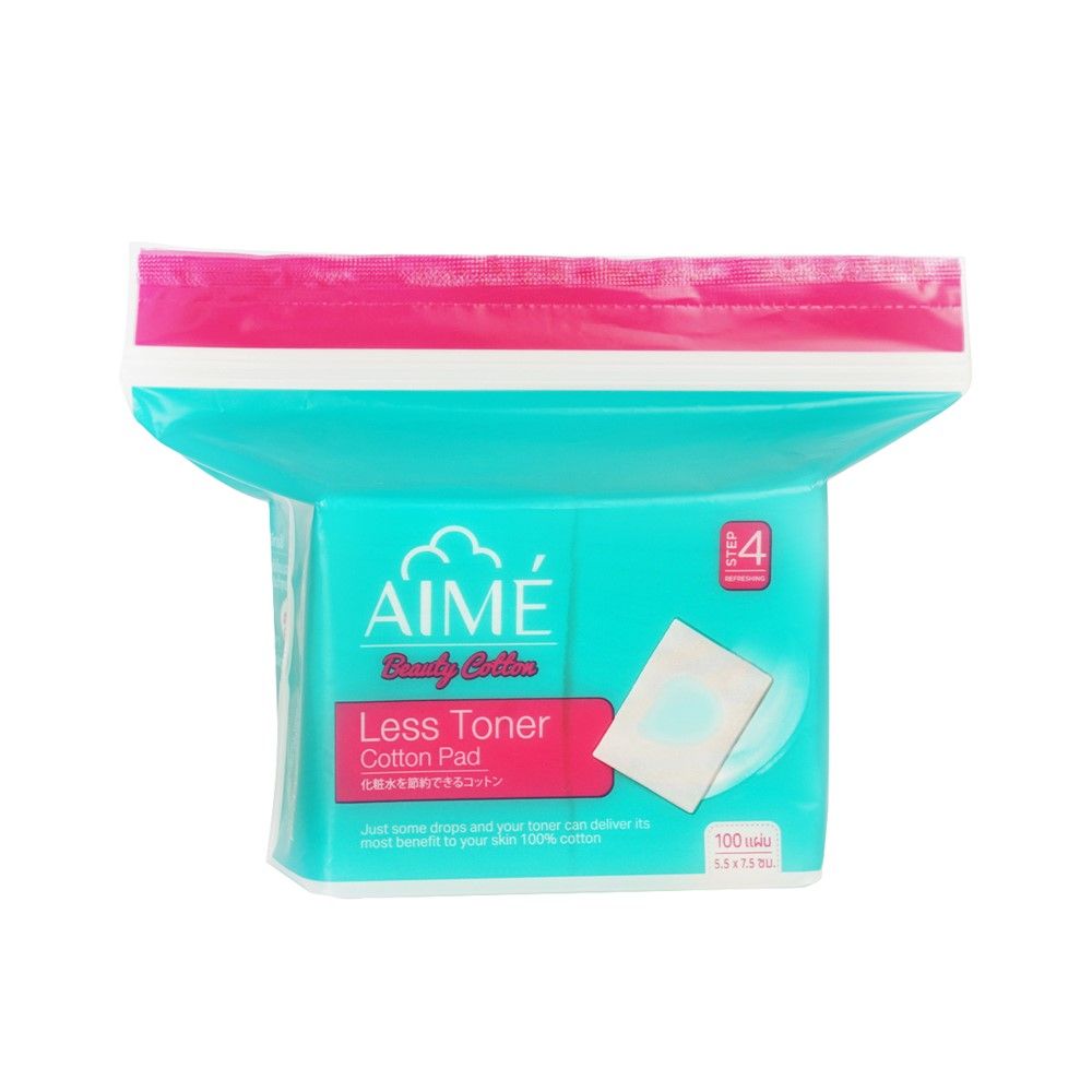 AIME LESS TONER COTTON PADS 100 SHEETS