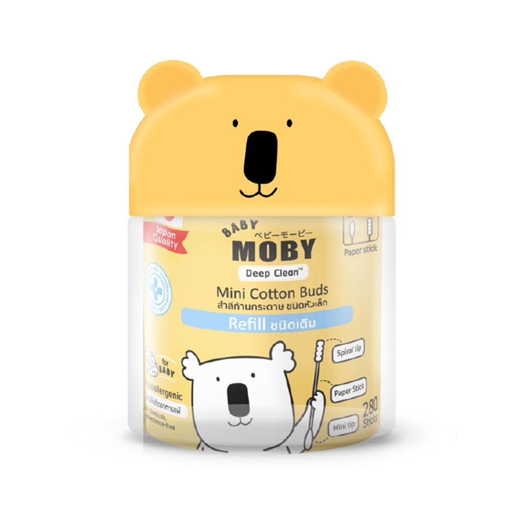 BABY MOBY COTTON BUDS BOX 280 PCS.