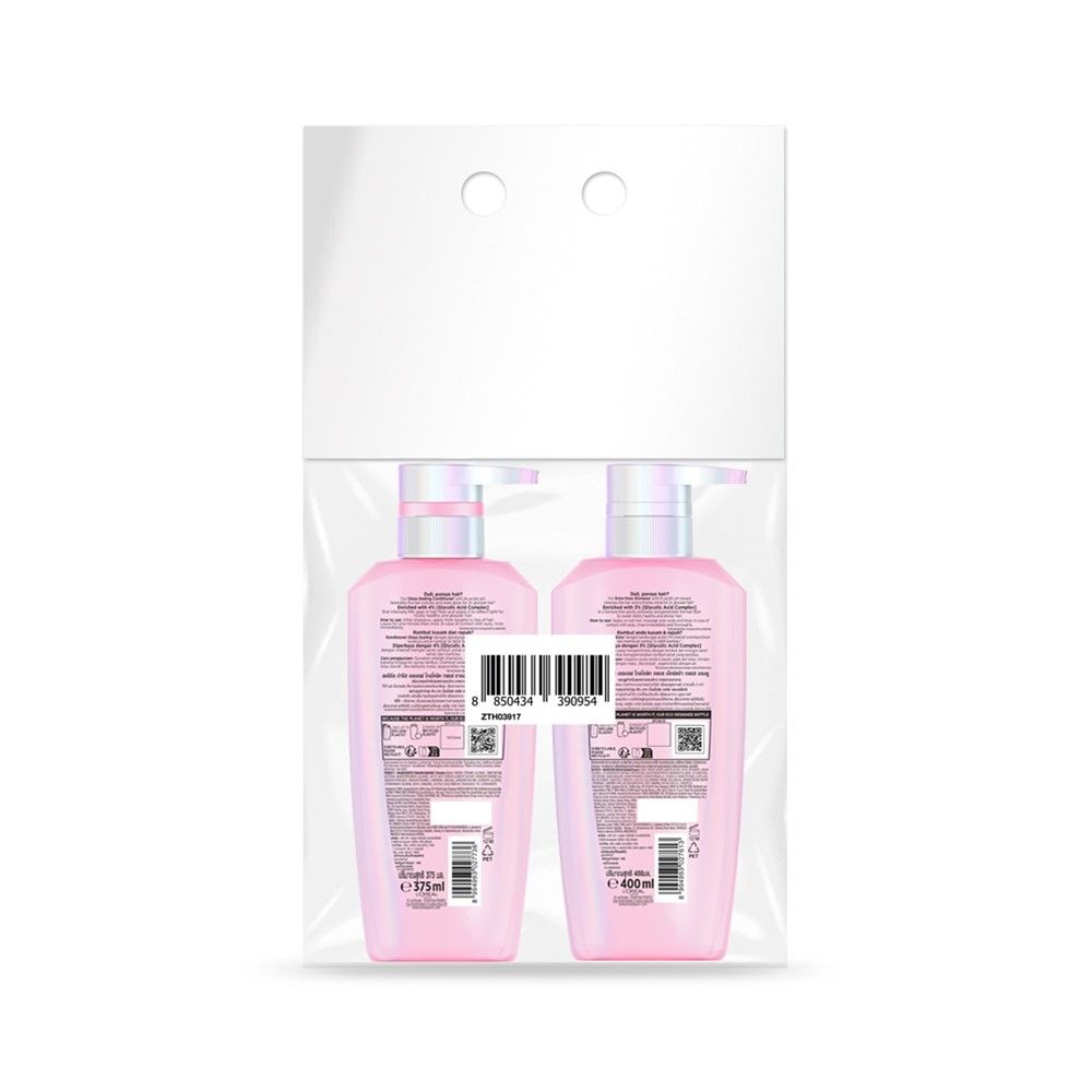 LOREAL ELSEVE GLYCOLIC GLOSS 400 ML + CONDITIONER 375 ML