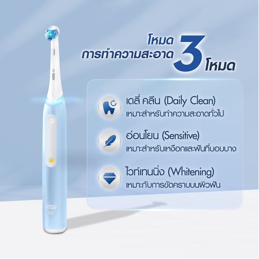 ORAL-B POWER TOOTHBRUSH IO3 + 5 REFILL BLUE