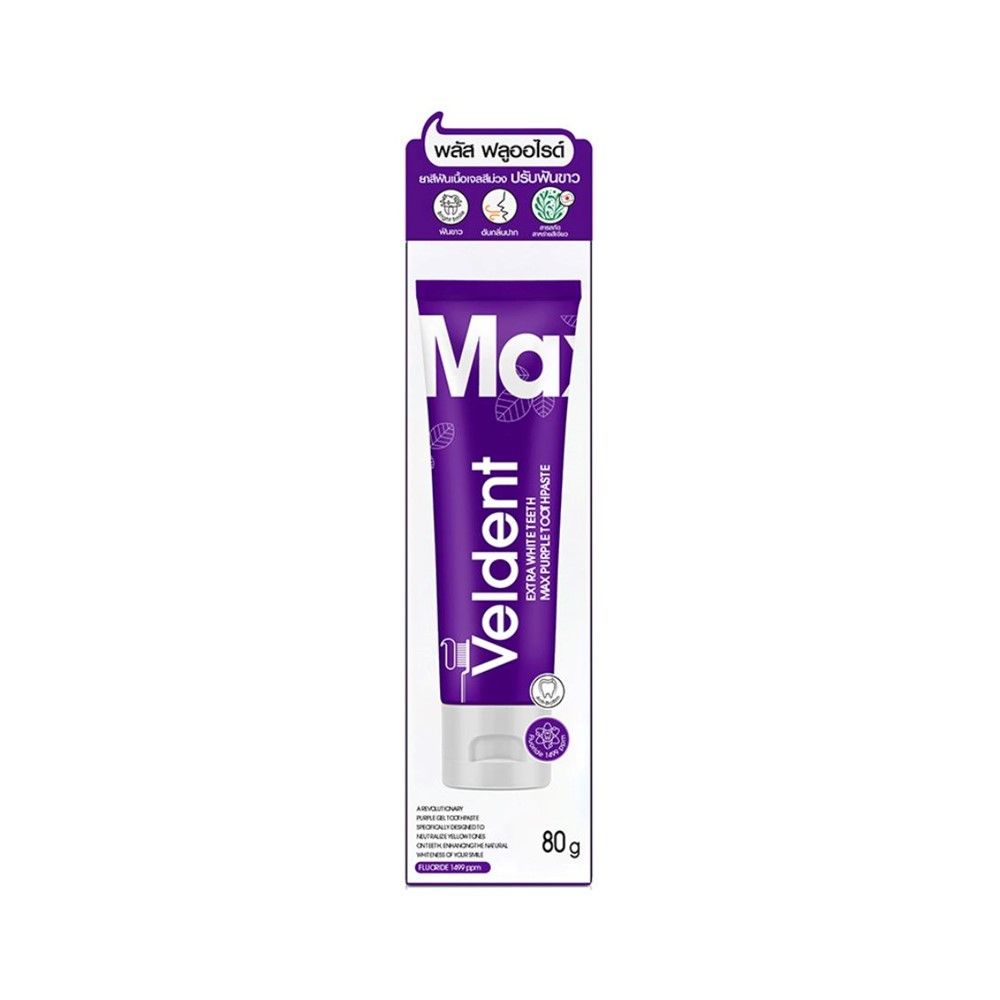 VELDENT WHITE TEETH PURPLE TOOTHPASTE 80 G