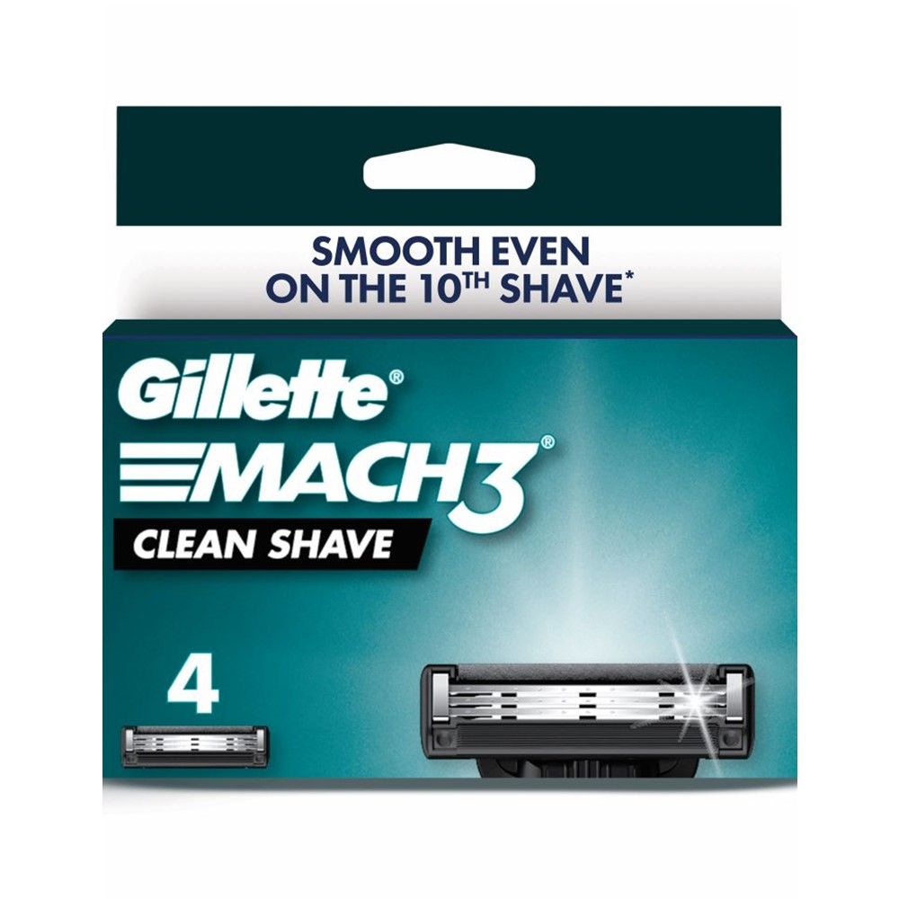 GILLETTE MACH 3 CLEAN BLADES PACK 4