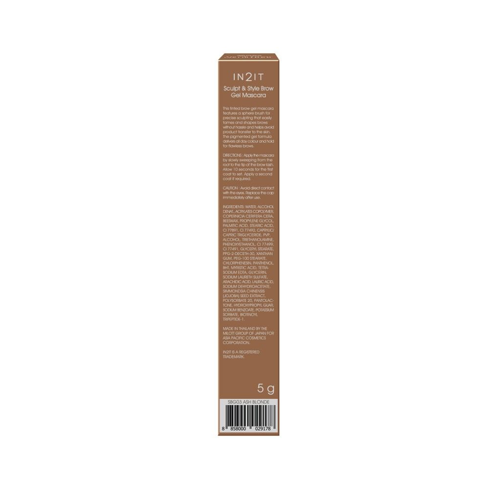 IN2IT SCULPT STYLE BROW GEL MASCARA 5 G