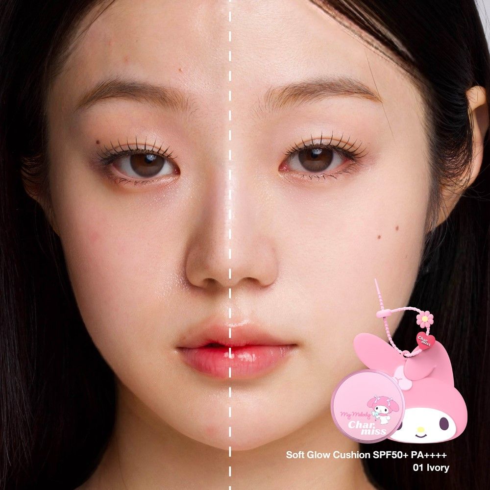 CHARMISS BLOOMING HEART SOFT GLOW CUSHION 01 IVORY 8 G