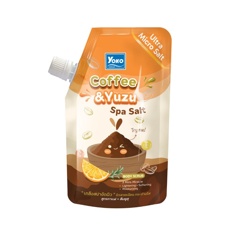 YOKO COFFEE AND YUZU SPA SALT 350 G