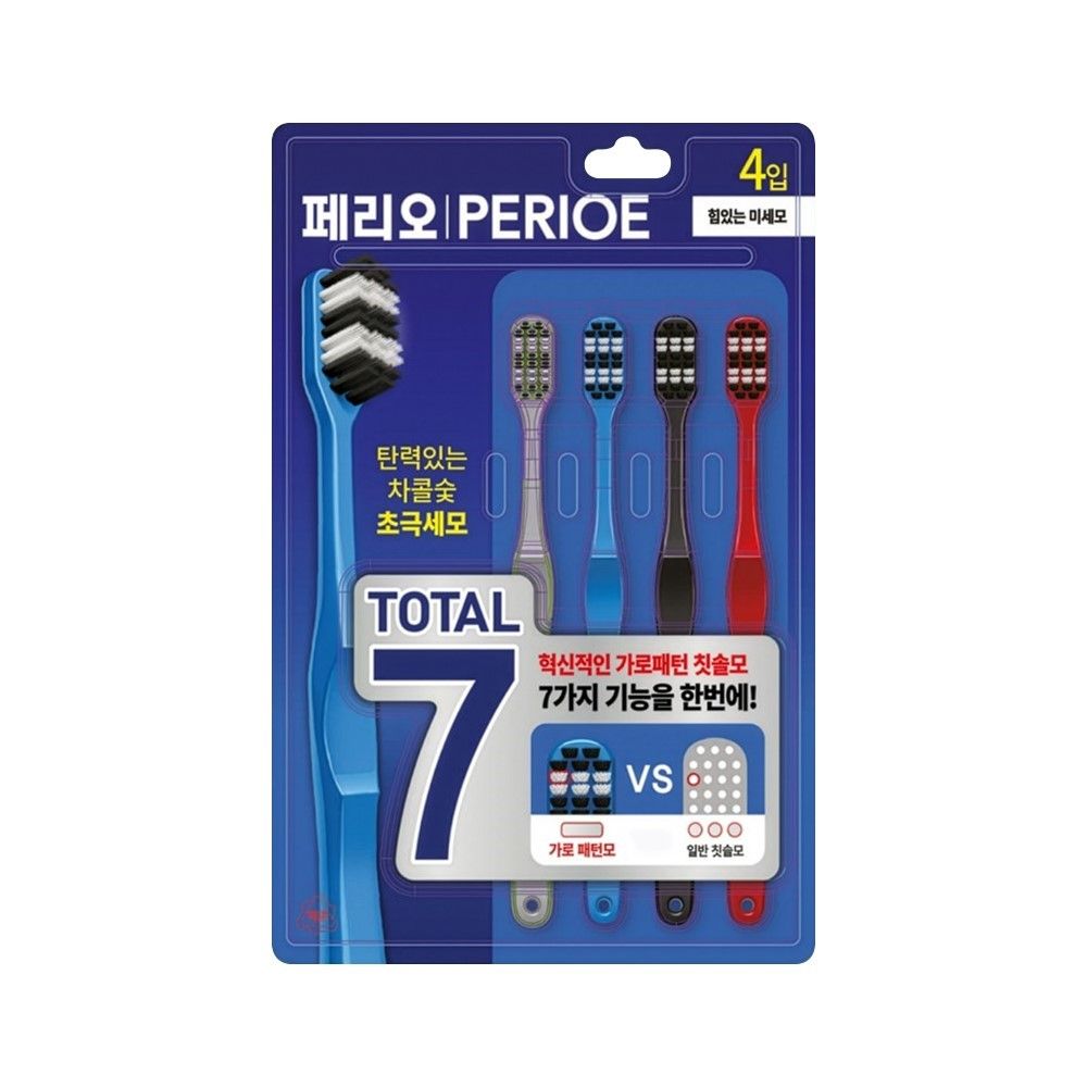 PERIOE TOTAL 7 ELASTIC TOOTHBRUSH PACK 4