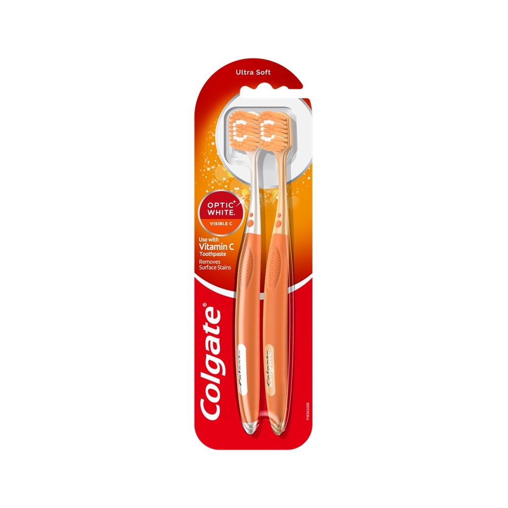 COLGATE OPTIC VISIBLE C TOOTHBRUSH PACK 2