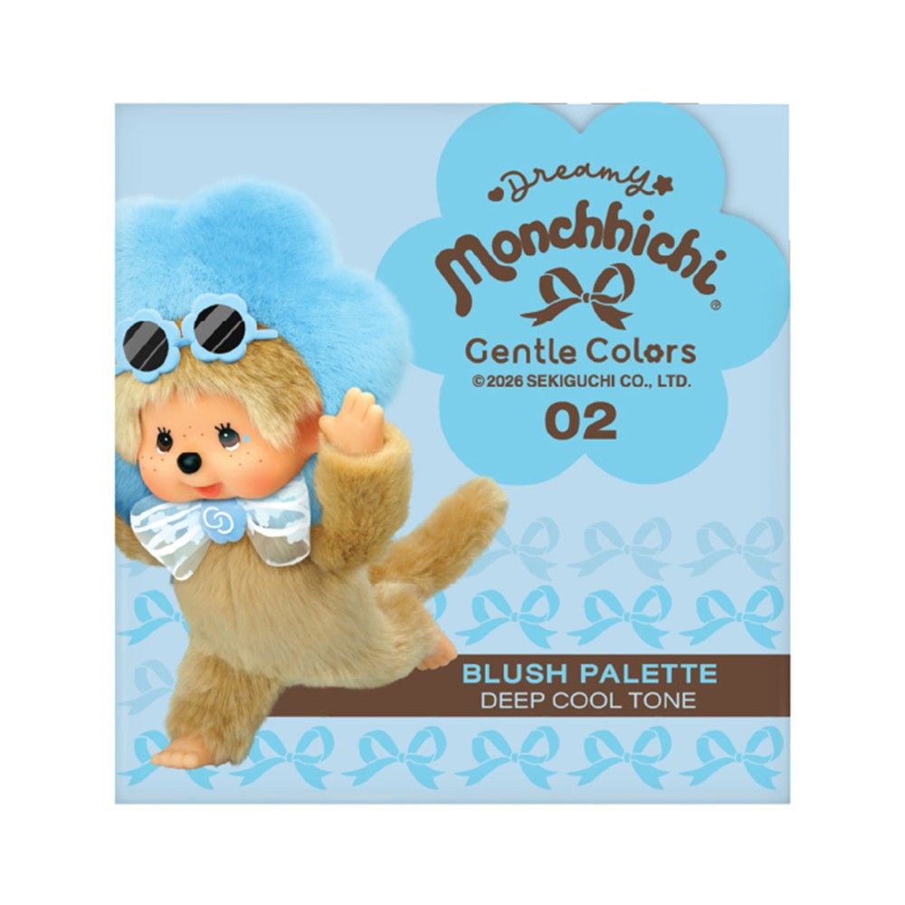 GENTLE COLORS X MONCHHICHI BLUSH PALETTE 02 DEEP COOL 7 G