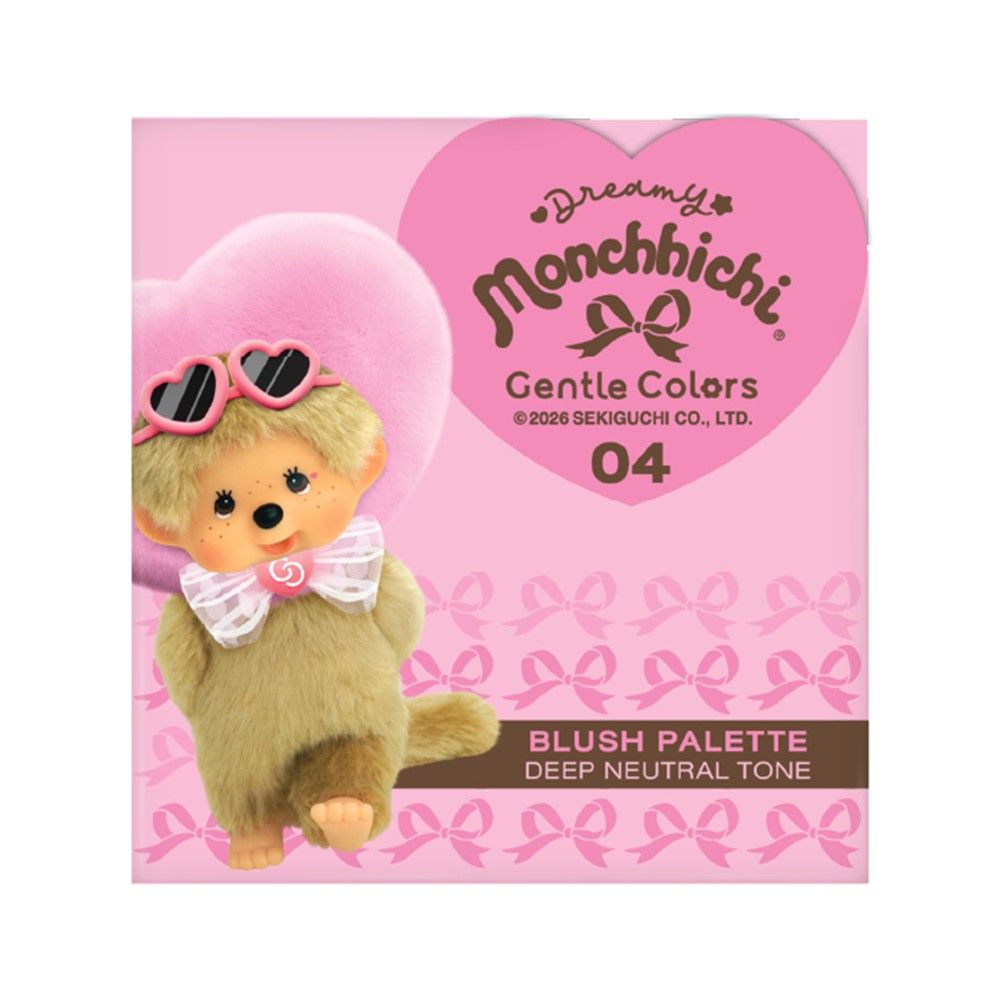 GENTLE COLORS X MONCHHICHI BLUSH PALETTE 04 DEEP NEUTRAL 7 G