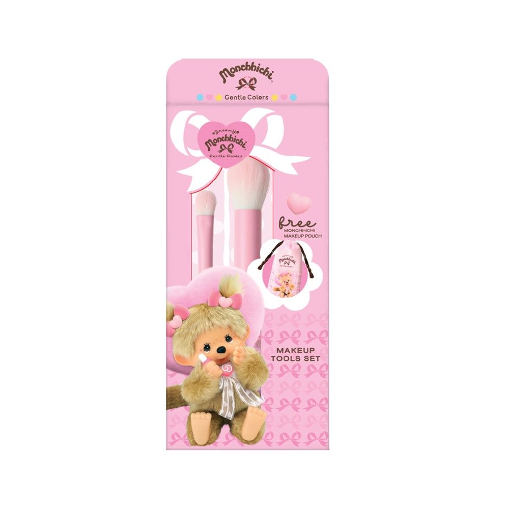 GENTLE COLORS X MONCHHICHI MAKEUP TOOLS SET 2 PCS.