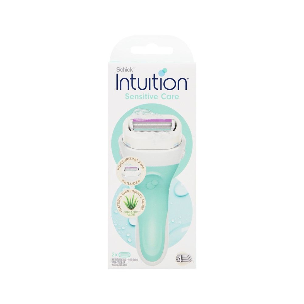 SCHICK SENSITIVE CARE ALOE 1 RAZOR + 2 BLADES