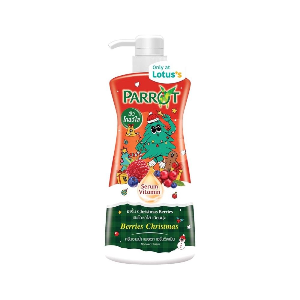 PARROT BERRIES CHRISTMAS SHOWER CREAM 450 ML