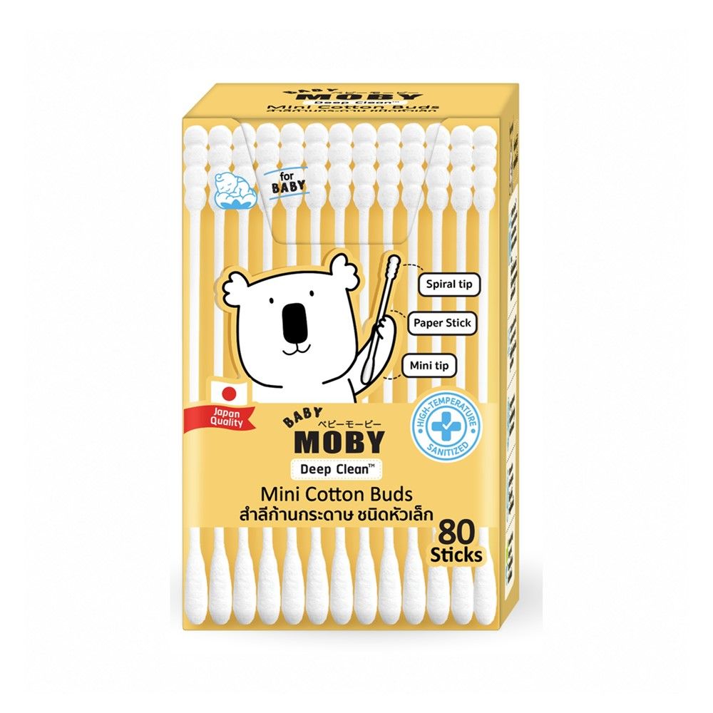 BABY MOBY MINI COTTON BUDS 80 PCS.