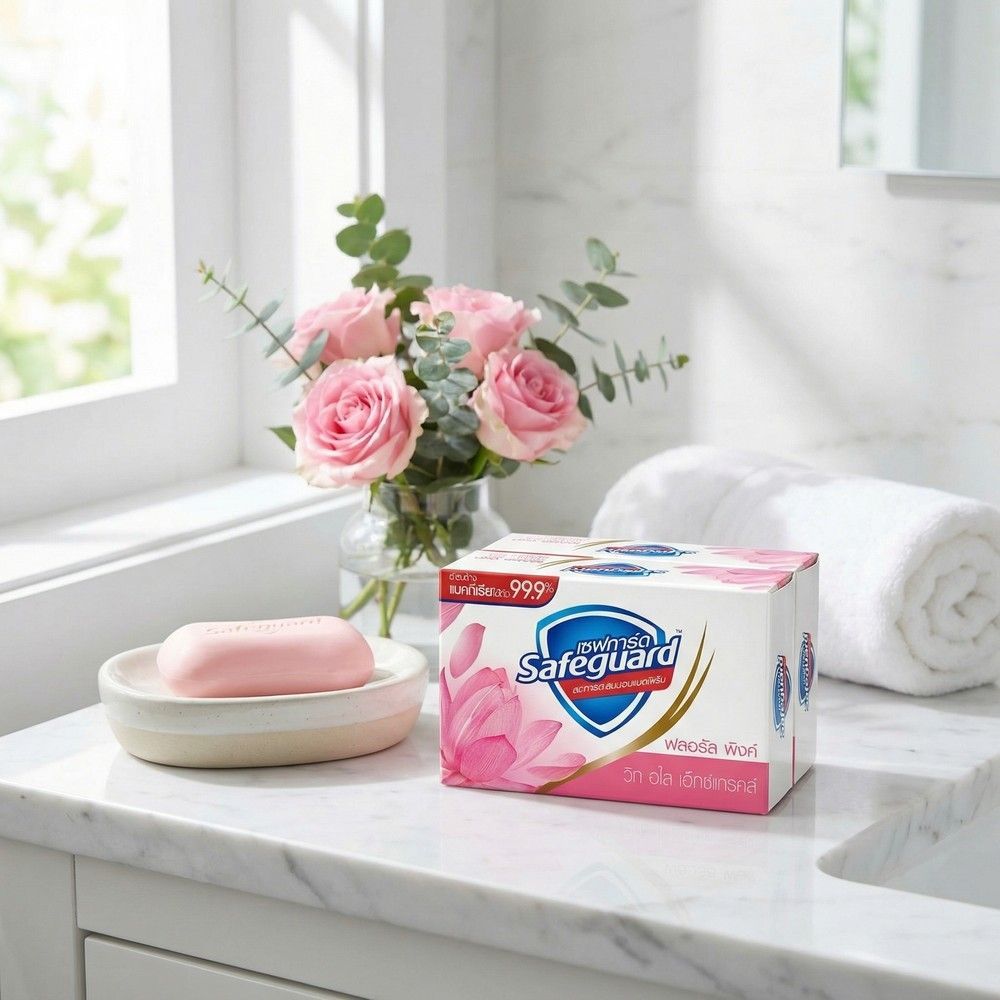 SAFEGUARD SOAP BAR PINK 48G.X4