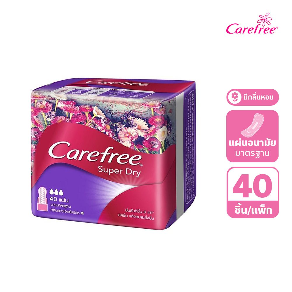 CAREFREE SUPER DRY SCENTED 40S