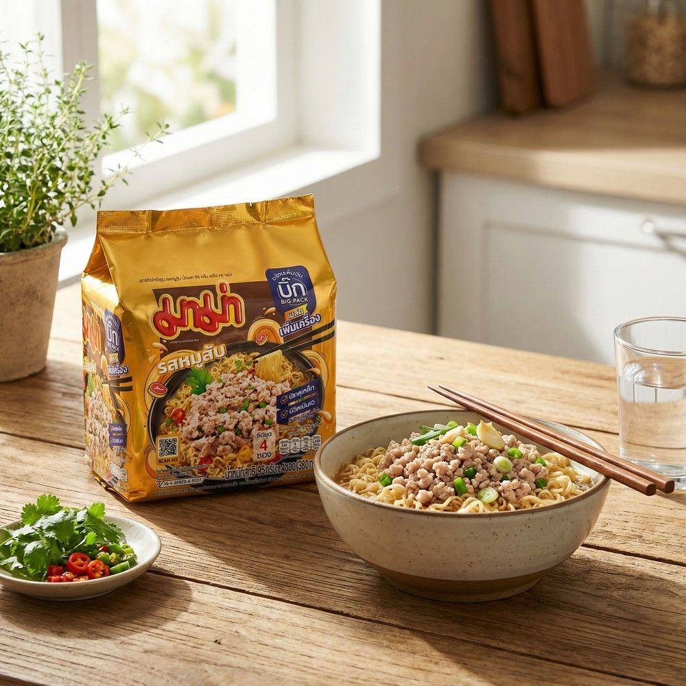 MAMA BIG PACK PLUS PORK 95G.X4