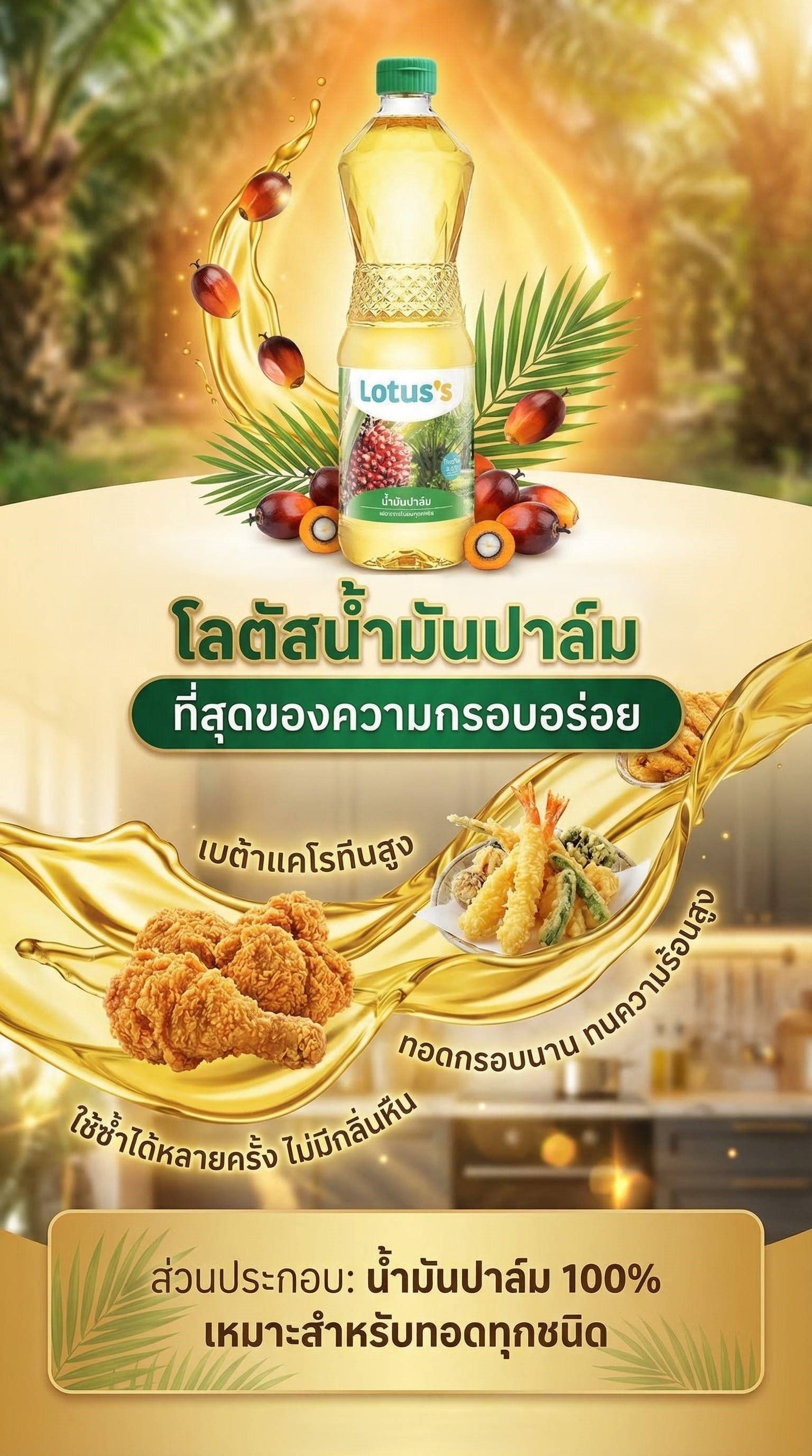 โลตัสน้ำมันปาล์ม 1ล.