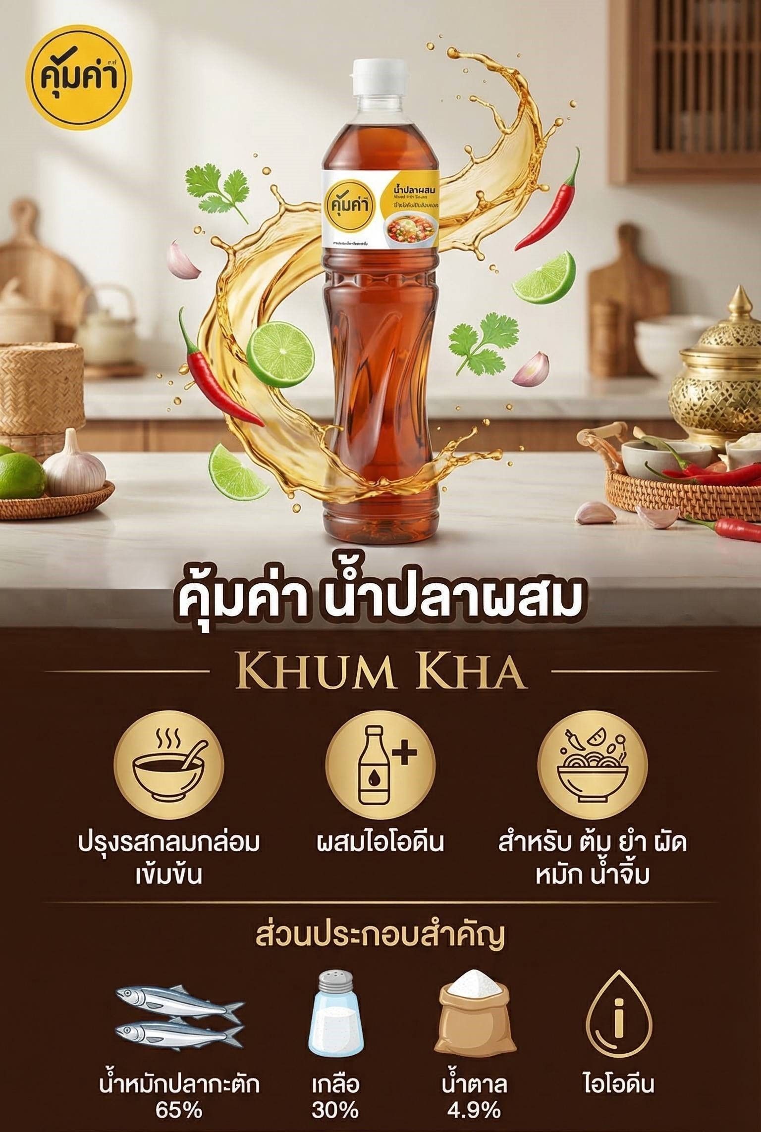 KHUMKHA MIXED FISH SAUCE 700CC.