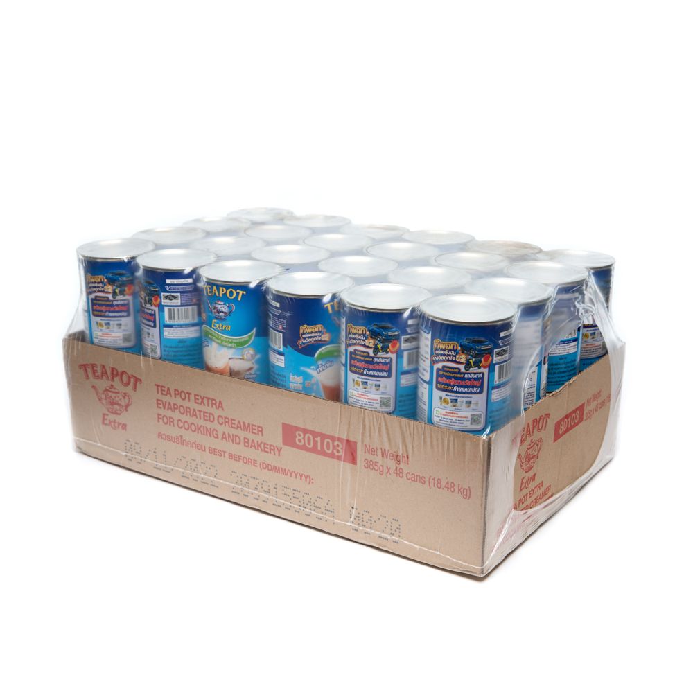 ทีพอท เอ็กซ์ตร้า ครีมเทียมข้นจืด 385 กรัม แพ็ค 48