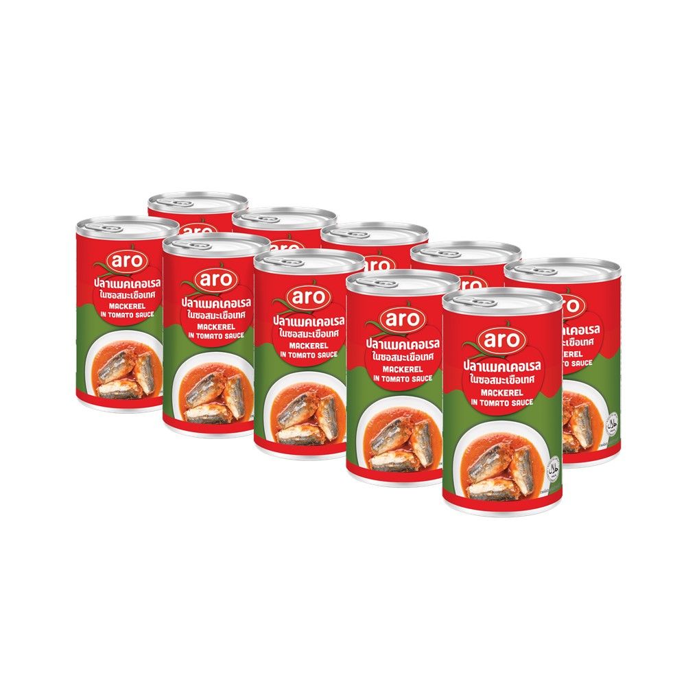 ARO MACKEREL IN TOMATO SAUCE PULL TAB 155 G PACK 10