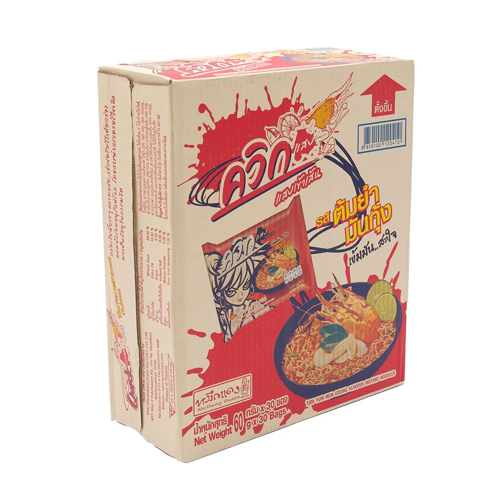 ไวไวควิกบะหมี่รสต้มยำมันกุ้ง 60ก.X30