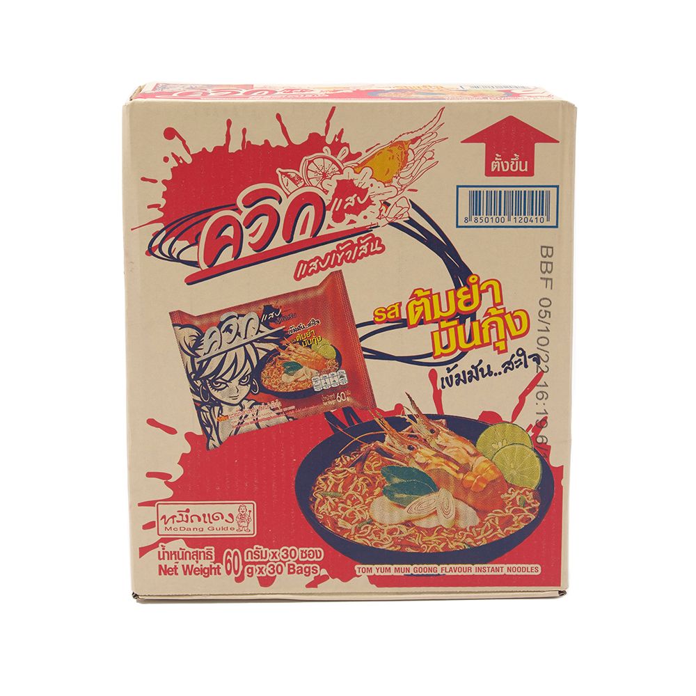 ไวไวควิกบะหมี่รสต้มยำมันกุ้ง 60ก.X30