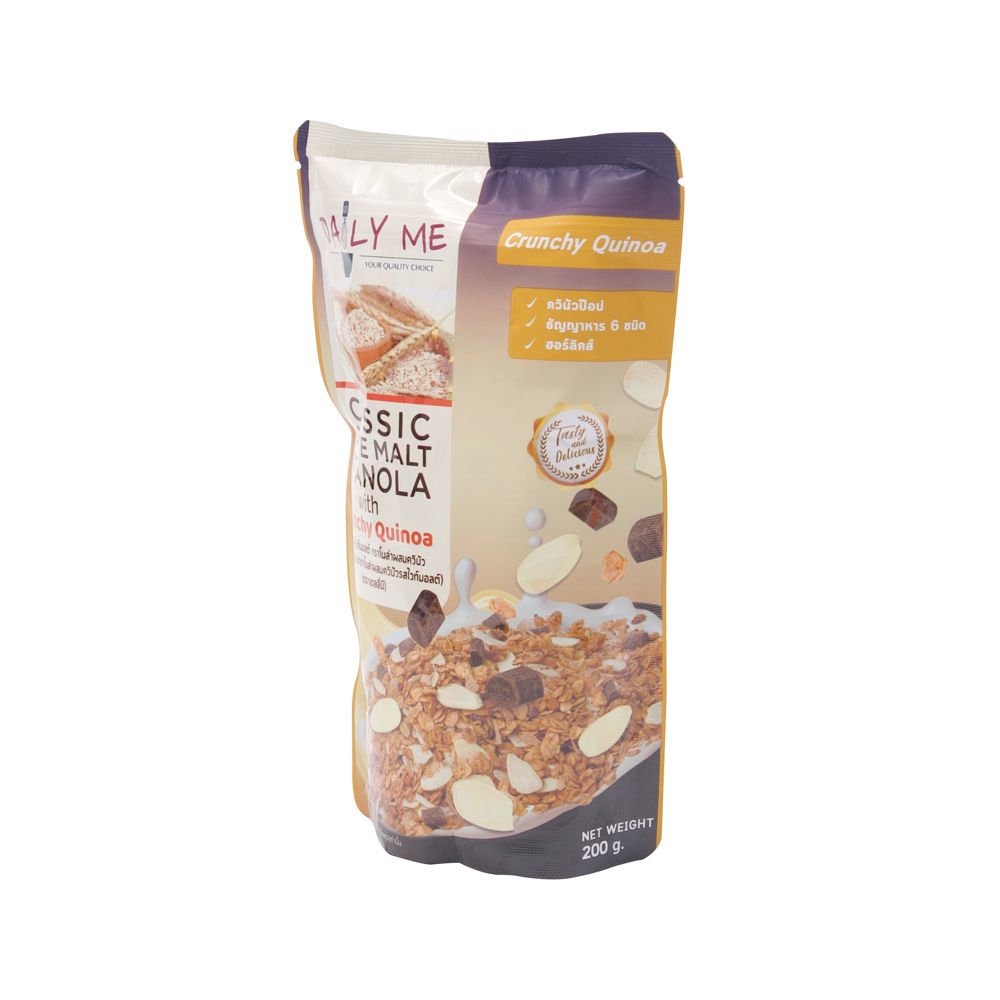 DAILY ME GRANOLA QUINOA WHITE MALT 200G
