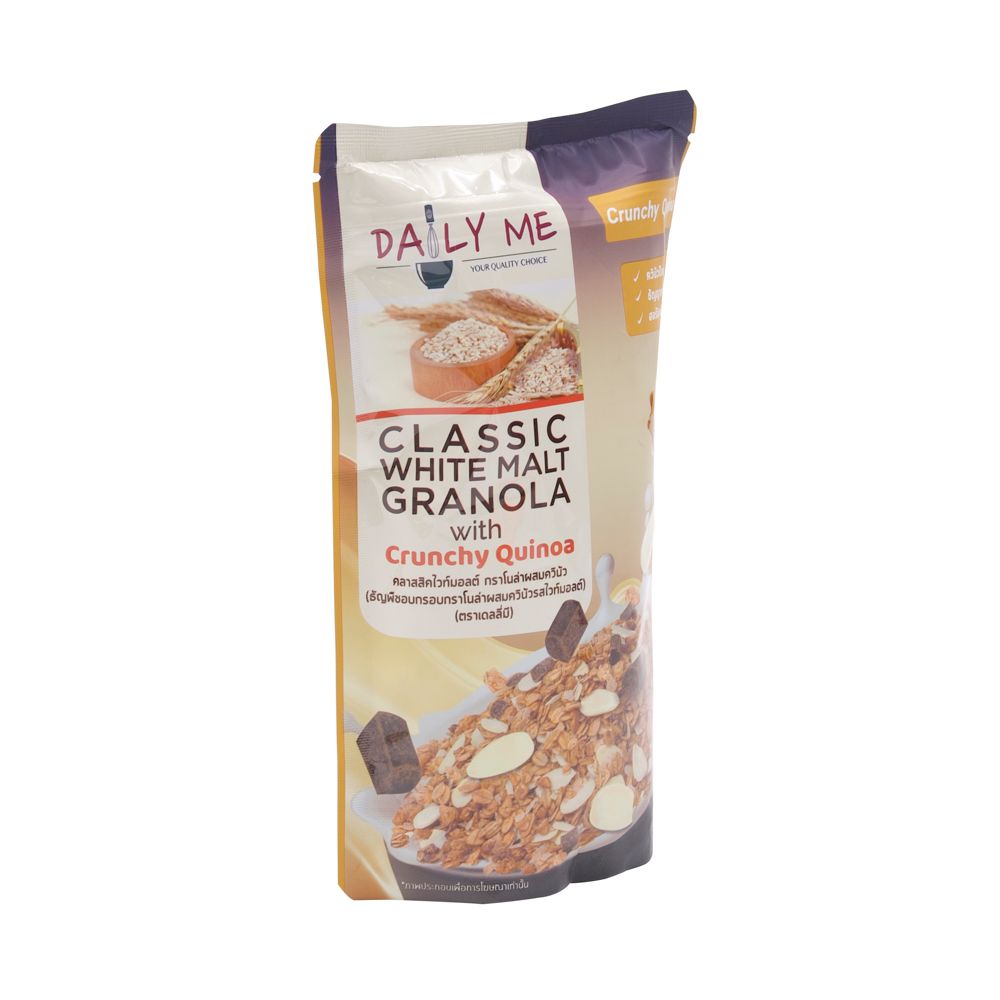 DAILY ME GRANOLA QUINOA WHITE MALT 200G