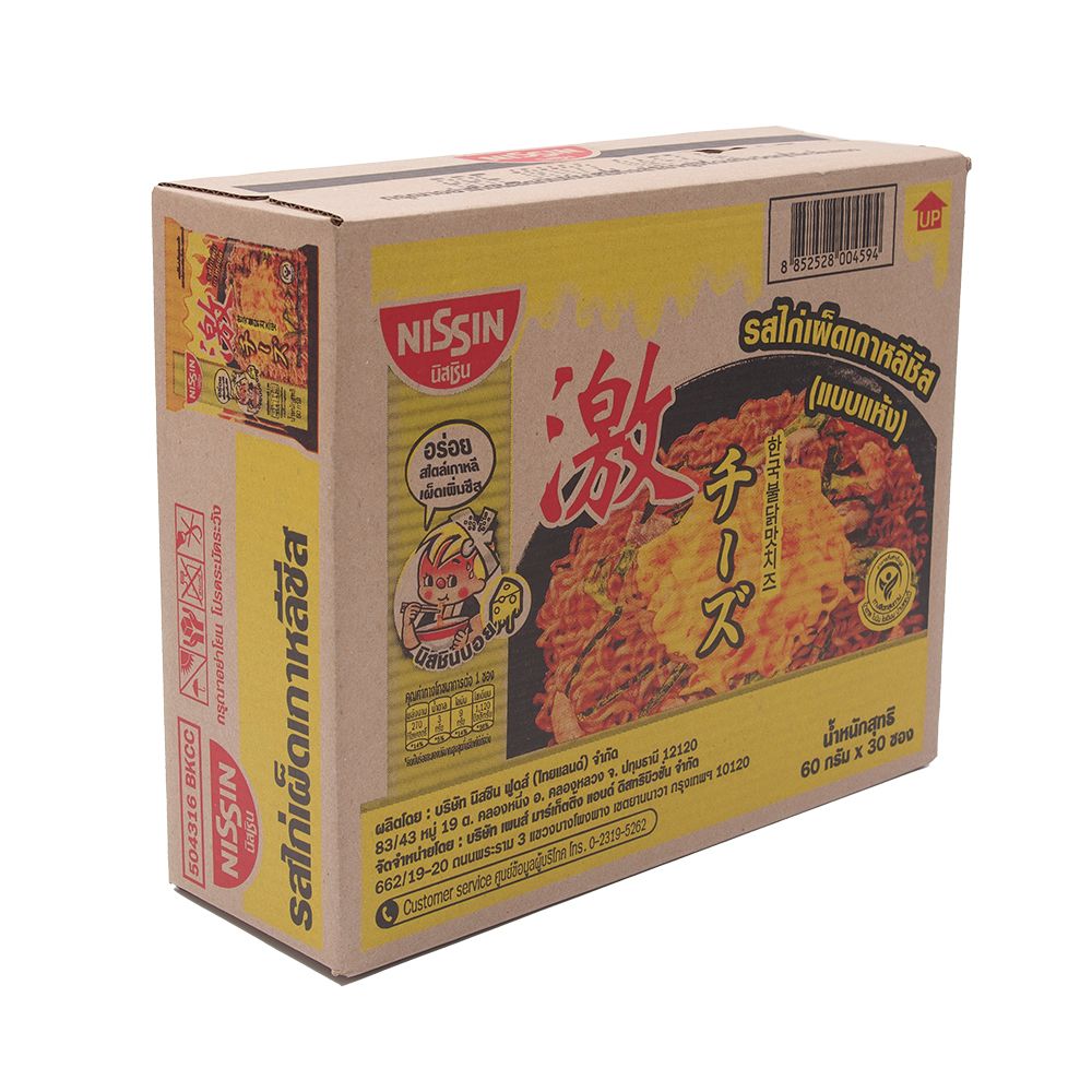 นิสชินซองรสไก่เผ็ดเกาหลีชีส 60 ก. X 30