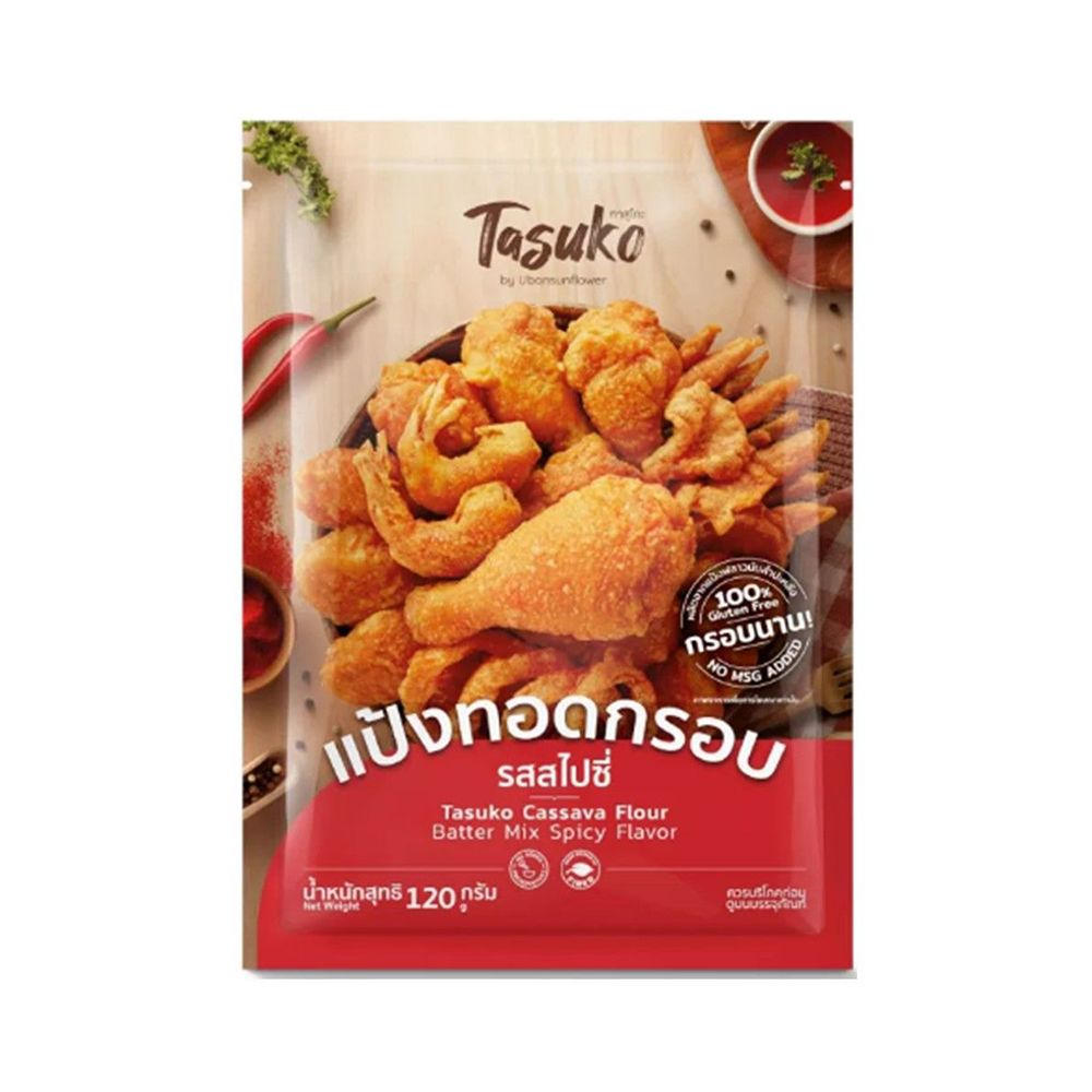 TASUKO CASSAVA FLOUR BATTER SPICY 120 G.