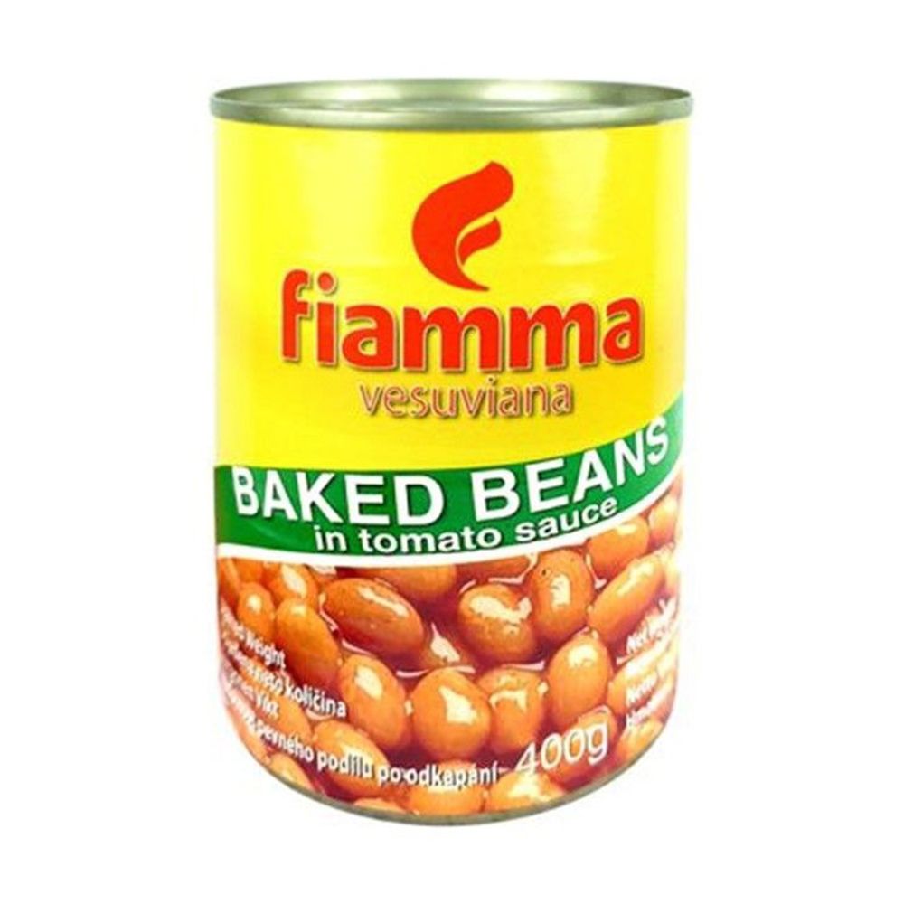 FIAMMA BAKED BEANS TOMATO IN BRINE 400G