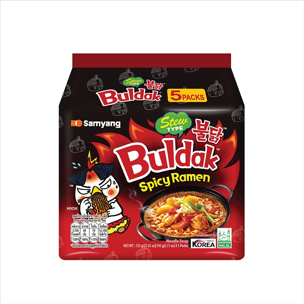 SAMYANG BULDAK SPICY RAMEN STEW TYPE 145 G PACK 5