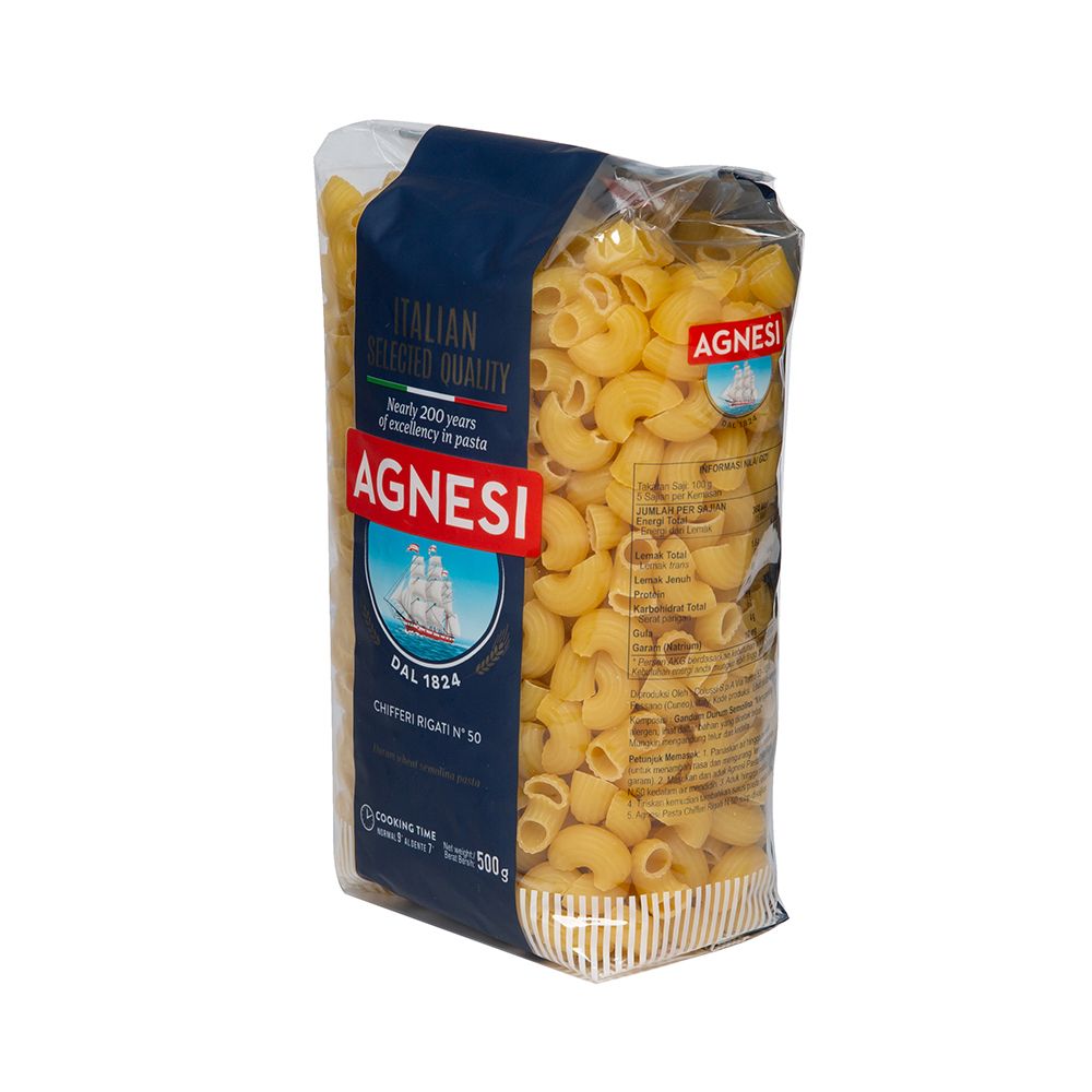 แอคเนซี่ มักโรนีข้องอใหญ่#50 500ก.