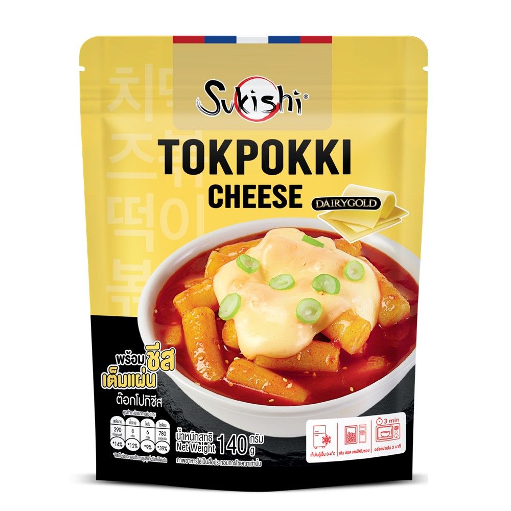 SUKISHI TOKPOKKI WITH CHEDDAR CHEESE 140 G