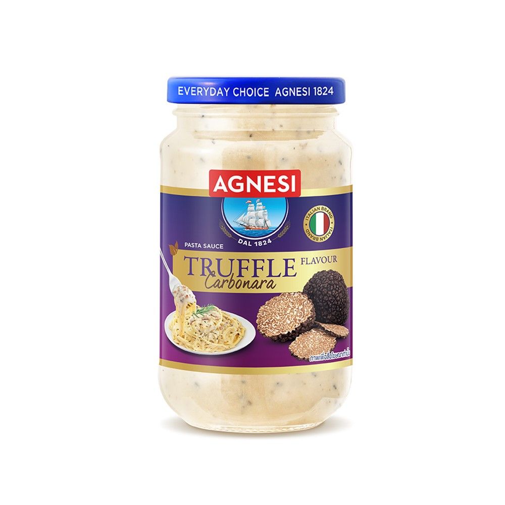 AGNESI PASTA SAUCE TRUFFLE CARBONARA 350 G.