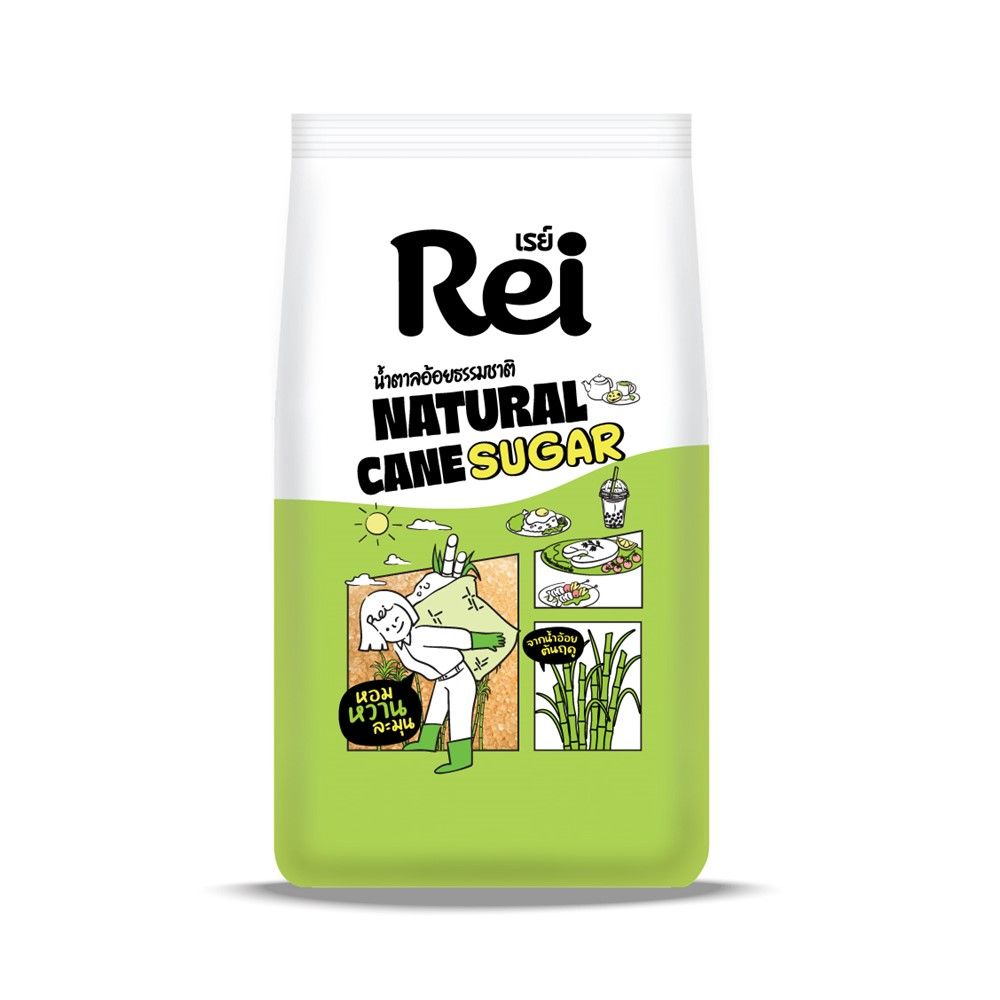 REI NATURAL CANE SUGAR 1KG.