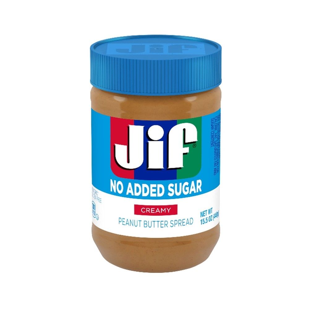 JIF NO ADDED SUGAR PEANUT BUTTER 440 G