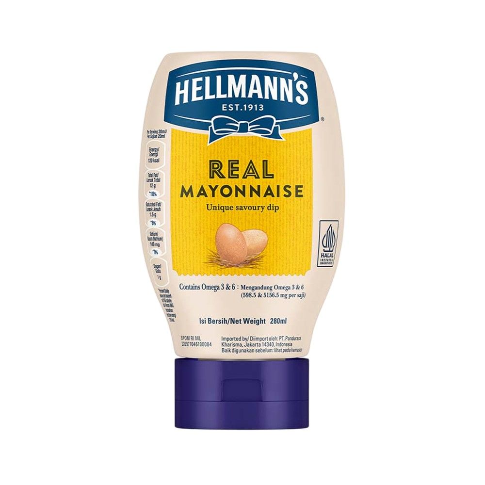 HELLMANNS REAL MAYONNAISE 280 ML