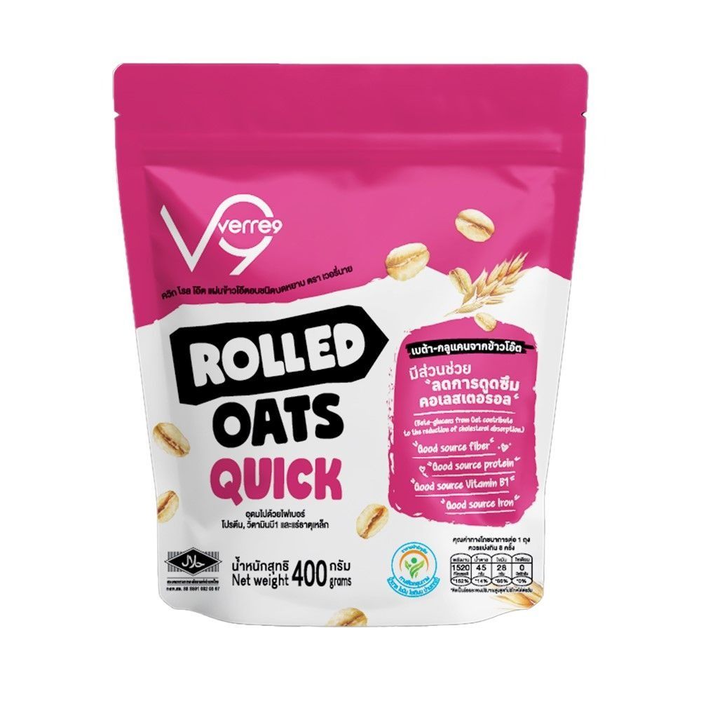VERRE 9 QUICK ROLLED OATS 400 G
