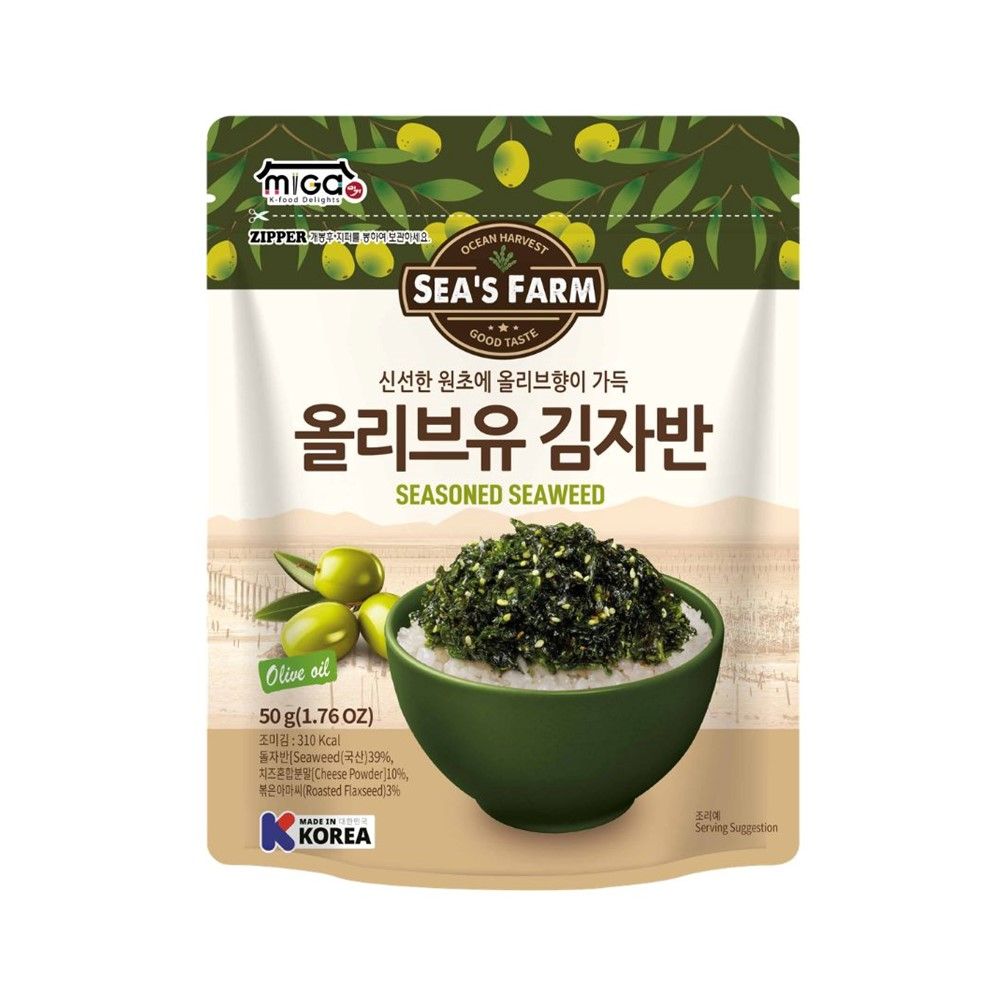 MIGA SEAWEED FLAKES OLIVE OIL 50 G