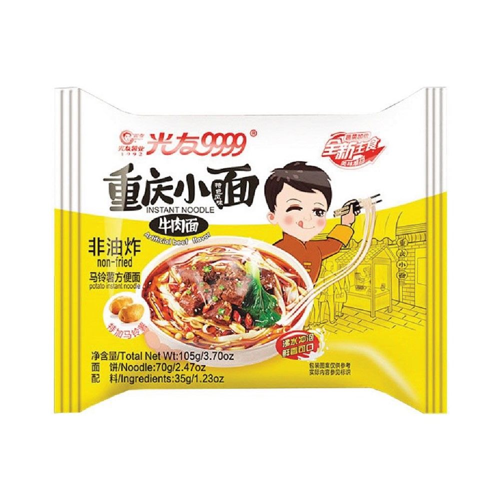 GUANGYOU CHONGQING INSTANT NOODLES BEEF 105 G