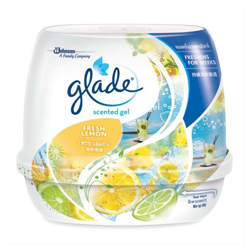 GLADE SCENTED GEL LEMON 180 G