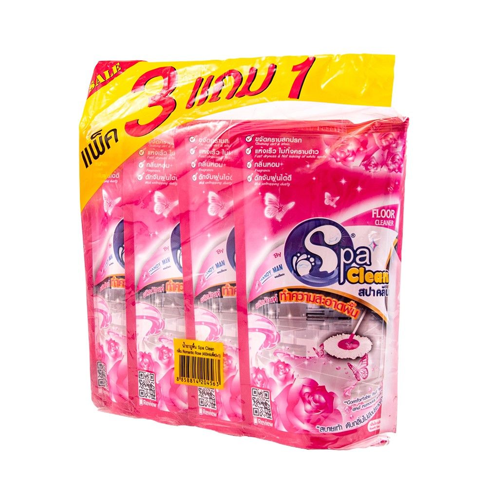SPACLEAN FLOOR ROMANTIC ROSE 400ML.X3