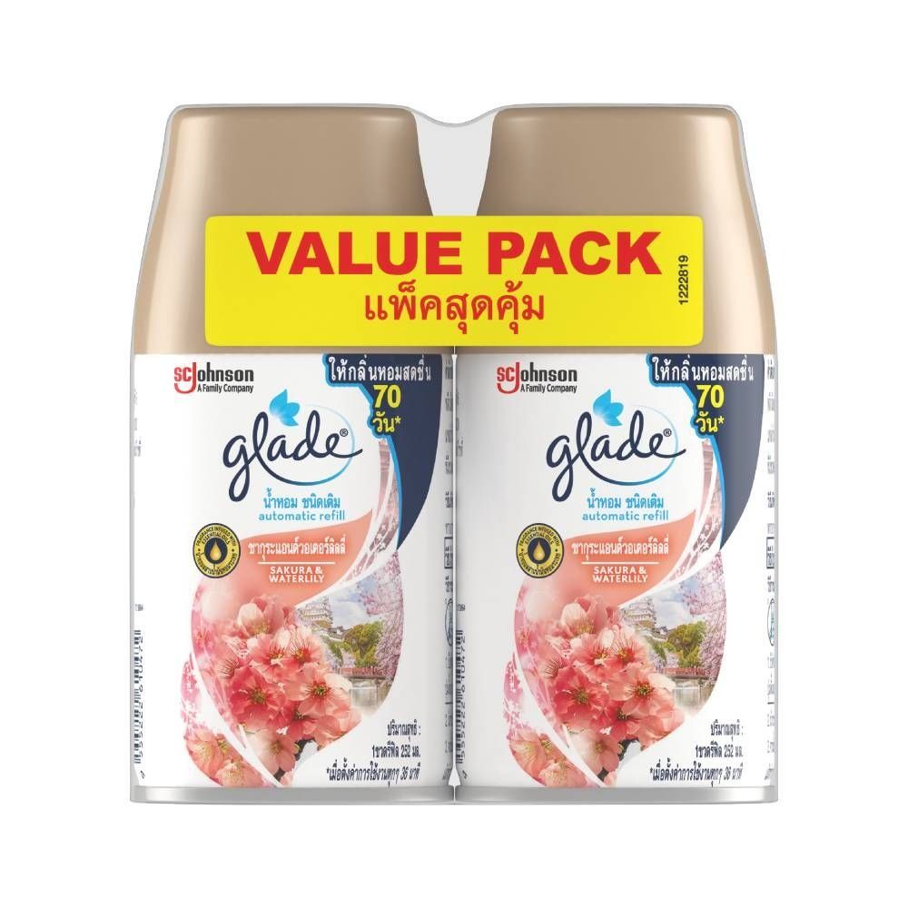 GLADE AUTO SPRAY SAKURA REFILL 252 ML X2