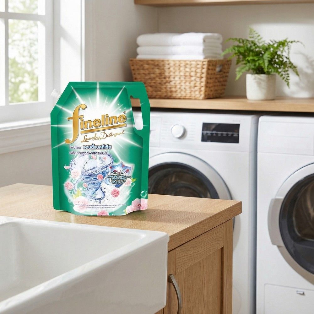 ไฟน์ไลน์ซักผ้าเข้มข้น เขียว 1250 มล.