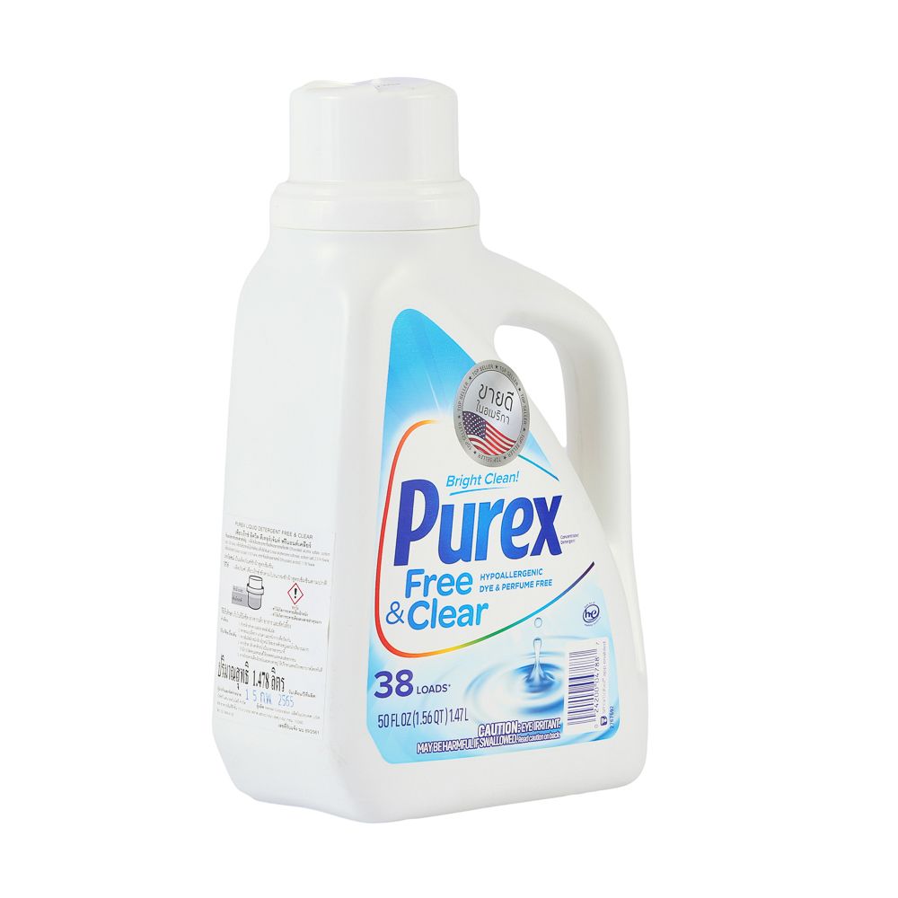 เพียวเร็กซ์ น้ำยาซักผ้า ฟรี+เคลียร์ 1.48 ลิตร