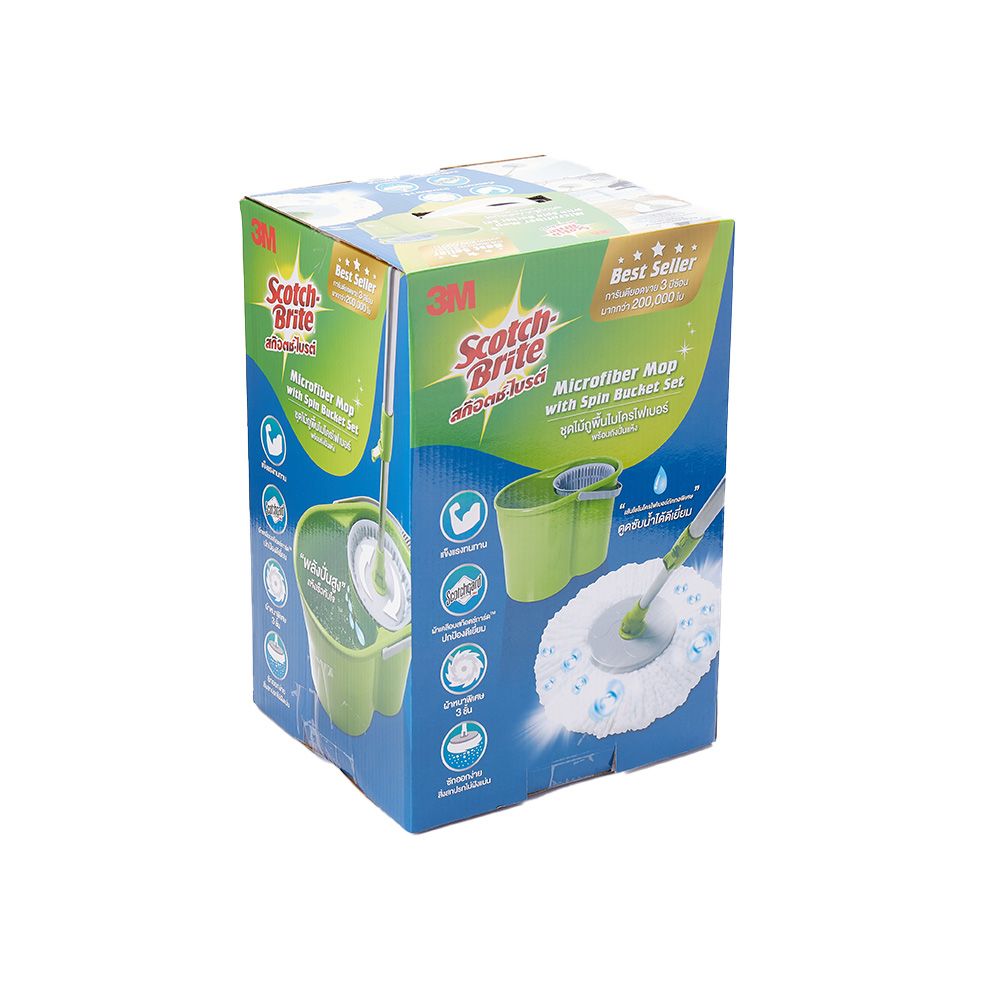 3M ถังปั่นพร้อมชุดม็อบถูพื้น