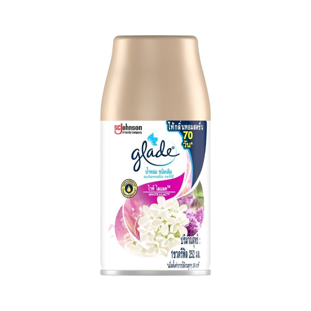 GLADE AUTO SPRAY WHITELILAC REFILL 252ML